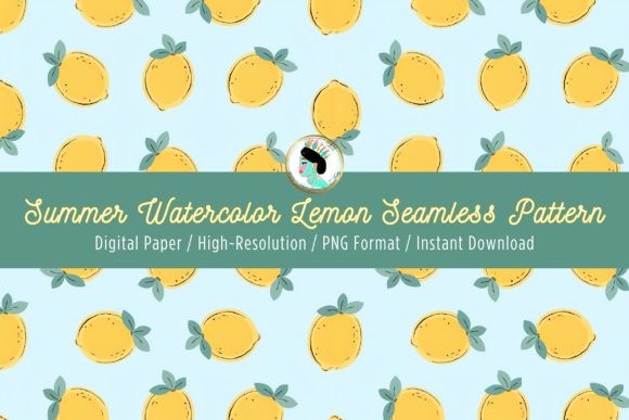 Download Summer Citrus Lemon Seamless Pattern - Citrus lemon Collection