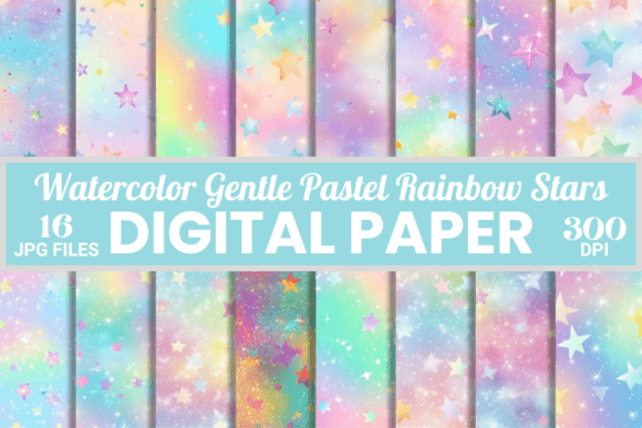 Download Soft Playful Gentle Pastel Stars Pattern - Stars pattern Collection