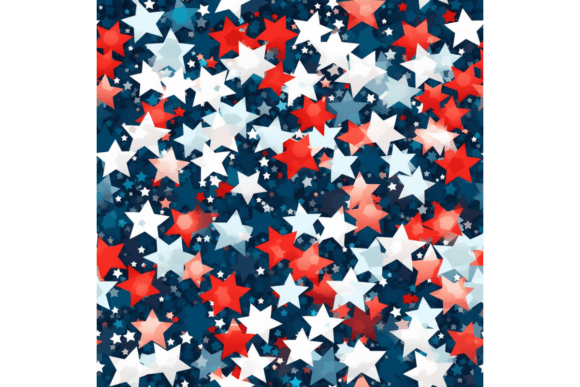 Download Red White and Blue Sparkle Stars Pattern - Stars pattern Collection