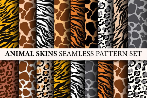 Download Animal Skin Texture Digital Paper Set - Premium Resources
