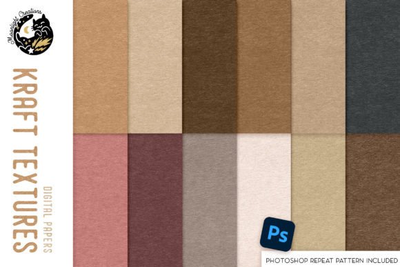 Download Kraft Digital Papers and Photoshop Patterns - Photoshop patterns Collection