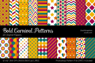 Download Bold Carnival Colorful Digital Papers - Colorful digital paper Collection