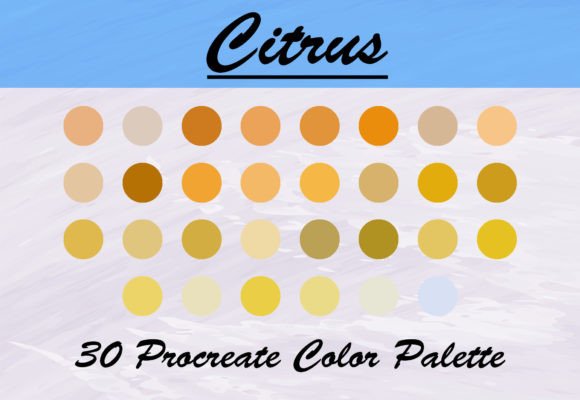 Download Citrus Lemon Color Palette - Citrus lemon Collection